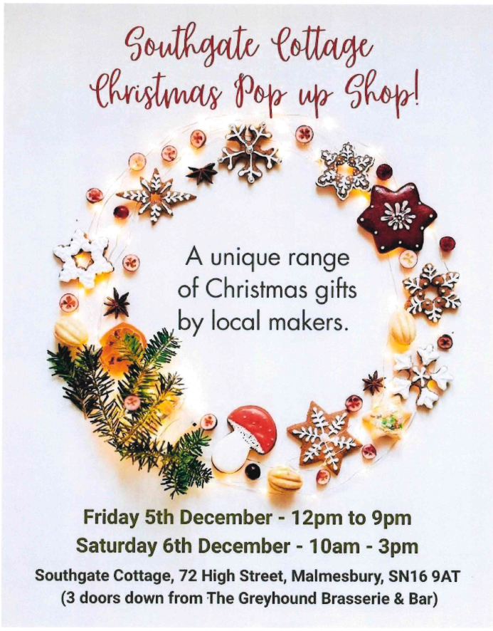 Southgate Cottage Christmas Pop Up Shop